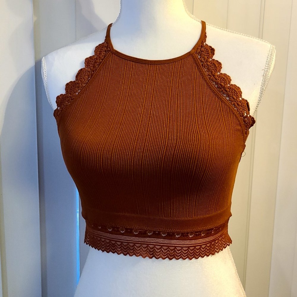 26 For 2 ***Crochet Lace Trim Bralette